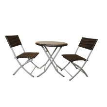 Aluminum Outdoor Folding Dining Table And Chair
